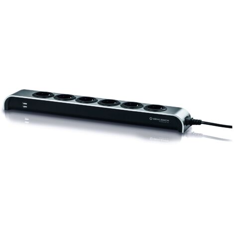 Oehlbach D1C17010 Multipresa con interruttore 1 pezzo Antracite Schuko 1 pz.