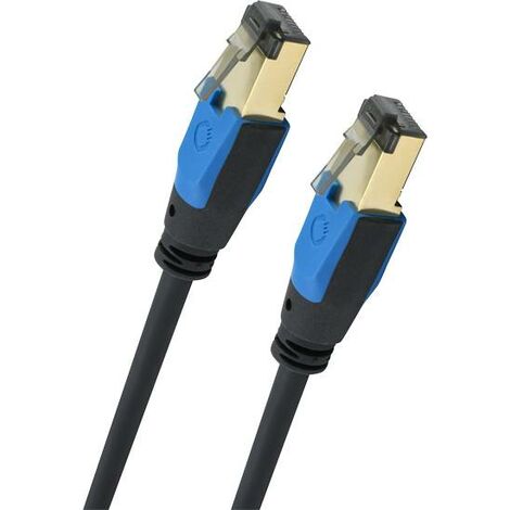 Oehlbach D1C19353 RJ45 Câble réseau, câble patch CAT 8.1 2.00 m noir 1 pc(s)