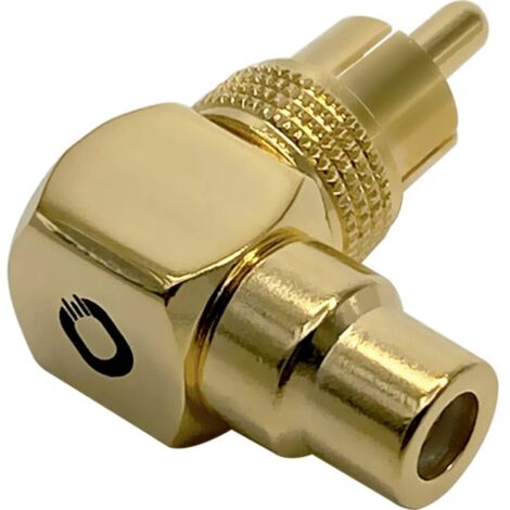 Oehlbach Sound-AD 90 Adattatore angolato RCA [1x Spina RCA - 1x Presa RCA]