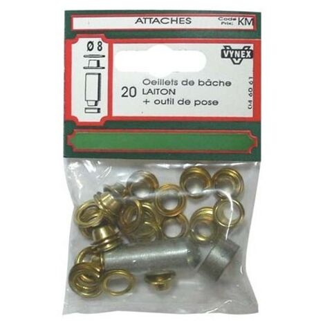 Oeillet bache + outil d  8 bl    cp:7