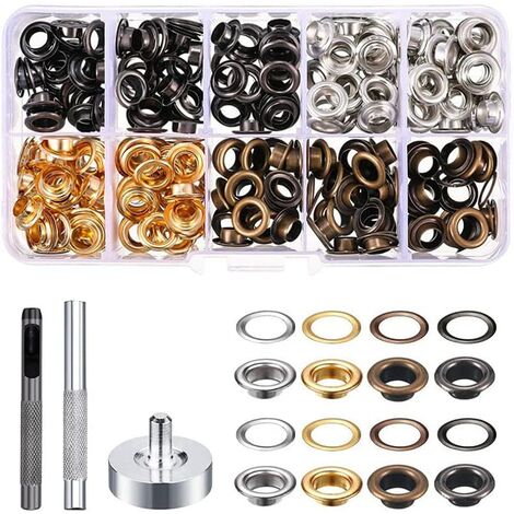PVC-Bannière Acier Oeillets 100 Pièces Même coupe 15 mm PVC-Bannière Acier Oeillets 100 Pièces Même coupe 15 mm