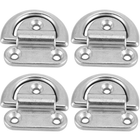 Œillet de Lestage Pliable en Acier Inoxydable 316 pour Bateau, Anneau D de Fixation (Lot de 4, 8mm)