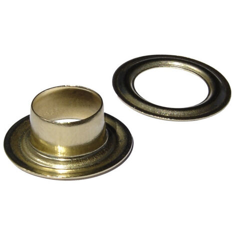 Oeillet - Fix'Pro - Diamètre Int. 10mm - Laiton - Vendu par 12