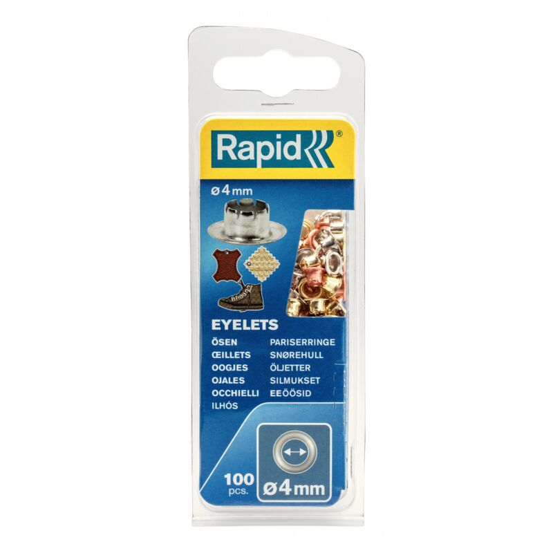 Rapid - illets pour textile Ø4mm - Blister de 100 - (5000409)