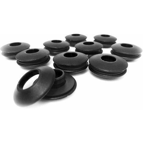 Oeillets de bâche, noirs - 25 pièces