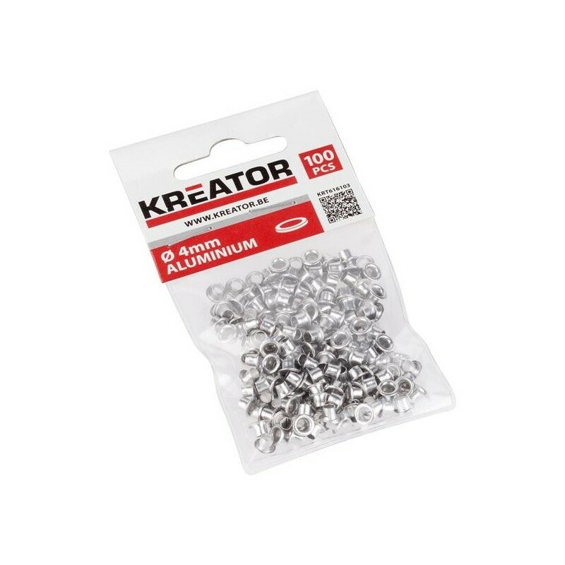 Œillets Aluminium 4Mm 100Pcs