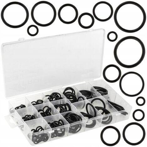 Ölbeständige Gummi-O-Ringe Dichtungen 6-30 mm O-Ring Organizer 200 Stück