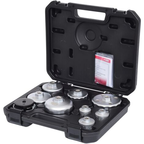 Öldienstschlüssel-Satz für Ölfilter- und Filtergehäusedeckel, 9-tlg
