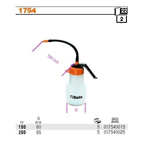 ÖLER, DRUCKÖLER MIT FLEXIBLER ROHR 150ML.