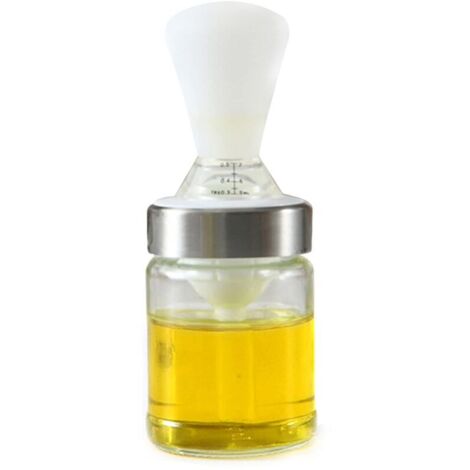 Ölflasche mit Bürste, hitzebeständige Grillbürste für den Außenbereich, Küchen-Ölflaschenbürste, Koch- und Grillzubehör 2