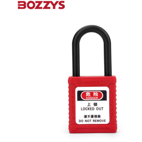 OEM 38mm Manille En Nylon Industriel Serrure De Sécurité Industrielle Cadenas De Sécurité Cadenas Loto - Rouge