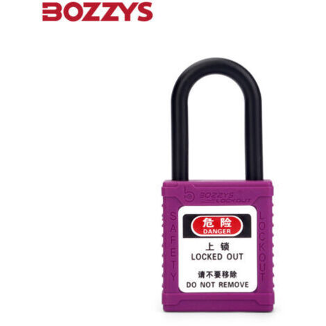 OEM 38mm Manille En Nylon Industriel Serrure De Sécurité Industrielle Cadenas De Sécurité Cadenas Loto -Violet