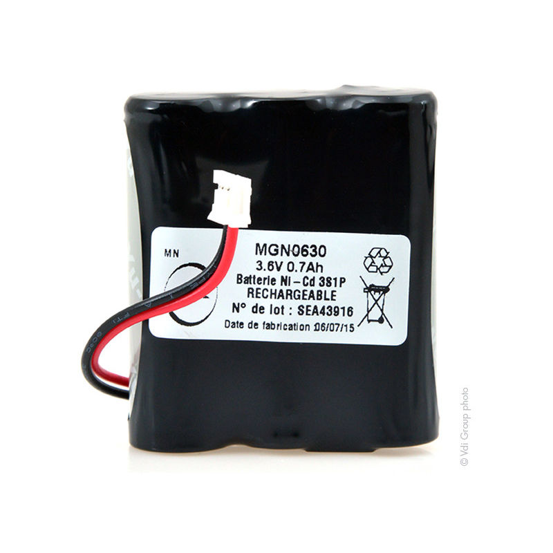 

OEM - Pack => NiCd 3.6V 0.7Ah Lector de tarjetas EFT20S Ascom FC