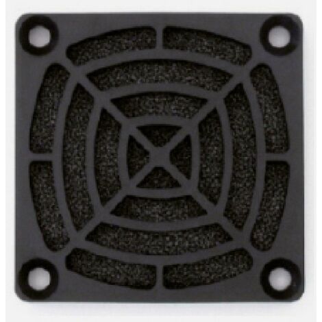Oerre griglia con filtro per serie rq 50 80x80 nera 0064310