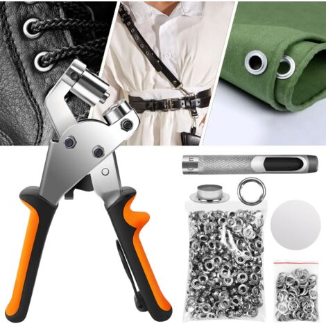 Ösenzangen Set Profi Ösenzange mit Hebeltechnik Sichere Ösenpresse 10mm mit Ösen