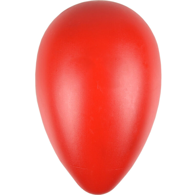 Flamingo Pet Products - Oeuf OVO rouge en plastique. S ø 8 cm x 12.5 cm de hauteur. Jouet pour chien