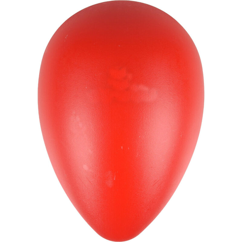 Flamingo Pet Products - Oeuf OVO rouge en plastique. M ø 13 cm x 18.5 cm de hauteur. Jouet pour chien