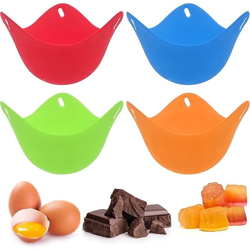 Oeufs de cuisson, pocheuses d'oeufs en silicone, faire des oeufs pochés parfaits