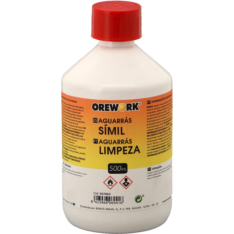 

Oework - Aguarras Orework simil 0,5 L, 6 unidades