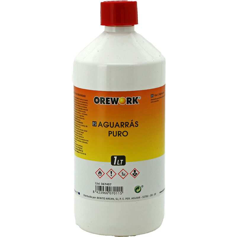 

Orework - Oework - Aguarras puro 1 L, disolvente de pintura