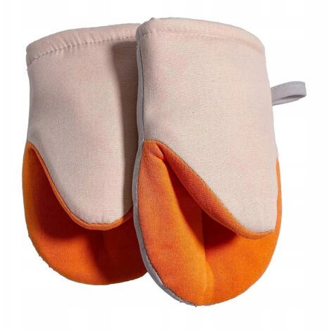 Ofenhandschuhe, Baumwolle, kurz, 2er-Set, Schutzpfoten