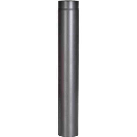 Ofenrohr 1000 mm, Ø 150 mm, grau Wandstärke 2 mm, grau