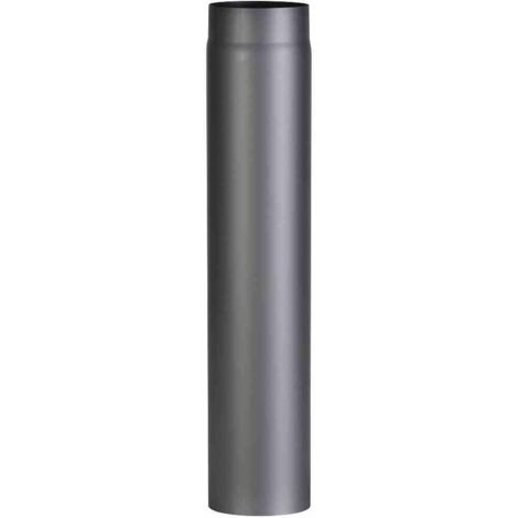 Ofenrohr 750 mm, Ø 150 mm, grau Wandstärke 2 mm