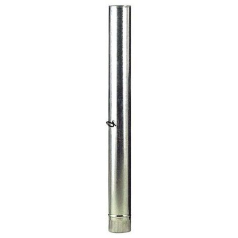 Ofenrohr aus verzinktem Stahl Ø 110 mm. Mit Schlüssel