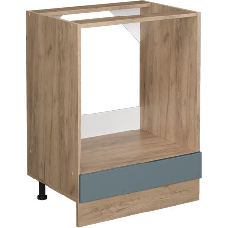 Ofenschrank  R-Line, Blau-Grau, 60 cm ohne Arbeitsplatte, Vicco