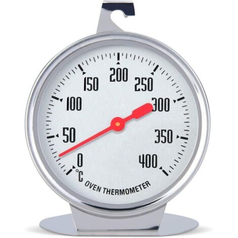 Ofenthermometer 0-400 ℃, Edelstahl-Sofortablese-Zifferblattthermometer Küchenofen-Temperaturanzeige für Elektroofen-Gasofen