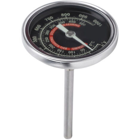 Ofenthermometer aus Edelstahl, 0-1000℉/0-500℃ Küchen- und Grillthermometer für Fleisch, weit verbreitet in der Lebensmittel-, Öl- und Chemieindustrie usw.