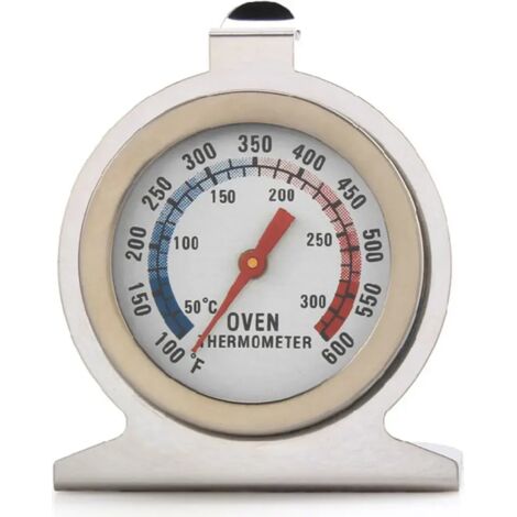 Ofenthermometer bis 300 Grad – Edelstahl, mit Haken zum Kochen und Grillen, Sofortanzeige, präzise, hitzebeständig & einfach abzulesen