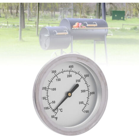 Ofenthermometer für Backofen und Grill mit großem 67-mm-Edelstahlzifferblatt – Messbereich 50–700 °F