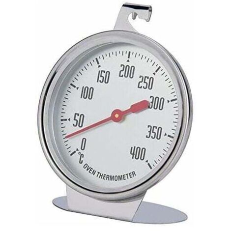 Ofenthermometer, Temperaturanzeige, sofort ablesbares Thermometer, Edelstahlsonde, zum Halten, Einwahl, großes Messgerät, Küchen- und Backzubehör