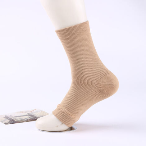 Offene Kompressions-Kurzsocken, 1 Paar, Weiß, Größe L/XL