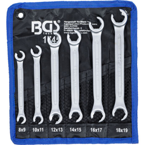 Offener Doppel-Ringschlüssel-Satz SW 8x9 - 18x19 mm 6-tlg.