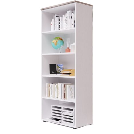Offenes Bücherregal mit Olmo-Finish, H212x90x45cm