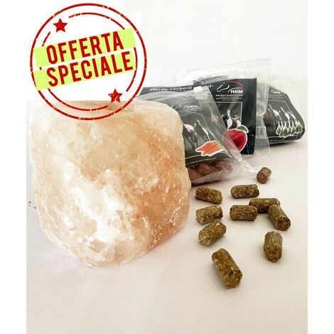 OFFERTA 3 Pacchi Biscotti per cavalli gusti mela, carota, erbe 750g cad  più  sale Hymalaia 2 kg
