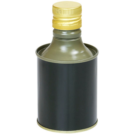 Lattina per olio rettangolare verde lt.1 - senza tappo - cm 10