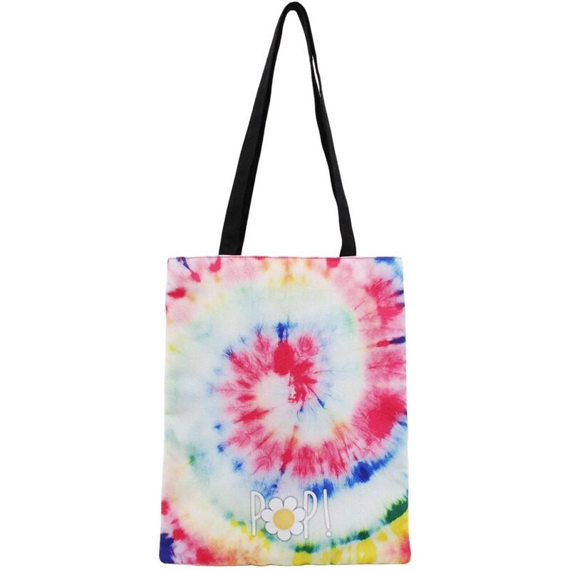 Image of Offerta Borsa Shopping bag Oh My Pop Multicolore oh my pop spiaggia mare tempo