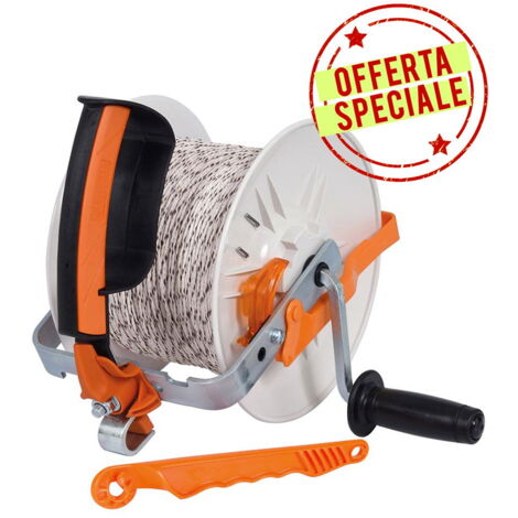 OFFERTA SPECIALE Avvolgitore con moltiplicatore con filo 500m