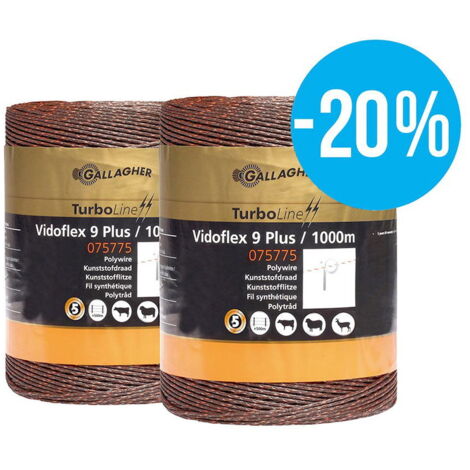 OFFERTA SPECIALE Duopack Vidoflex 9 TurboLine Plus terra 2x1000m
