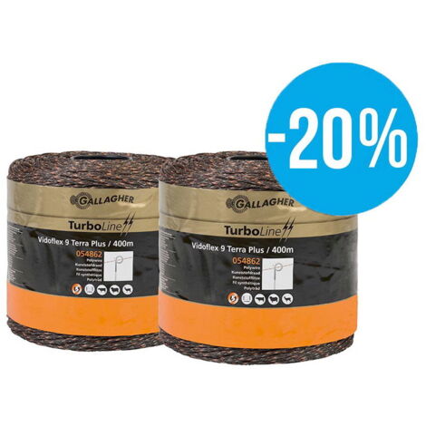 OFFERTA SPECIALE Duopack Vidoflex 9 TurboLine Plus terra 2x400m