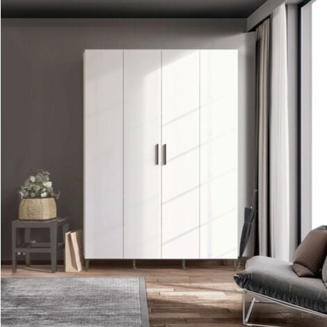 Mobile per lavatrice con 2 ante e 2 vani a giorno 187,5x63 cm Grigio scuro  ML-Design