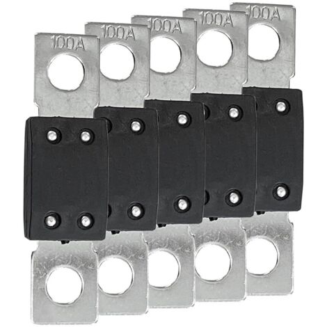 Offgridtec Set di 5 fusibili MEGA 100A 70V per sistemi 48V