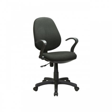 Office Black Gas Sessel mit Armlehnen
