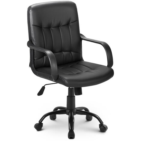 MERAX Office Chair Adjustable Height Faux Leather