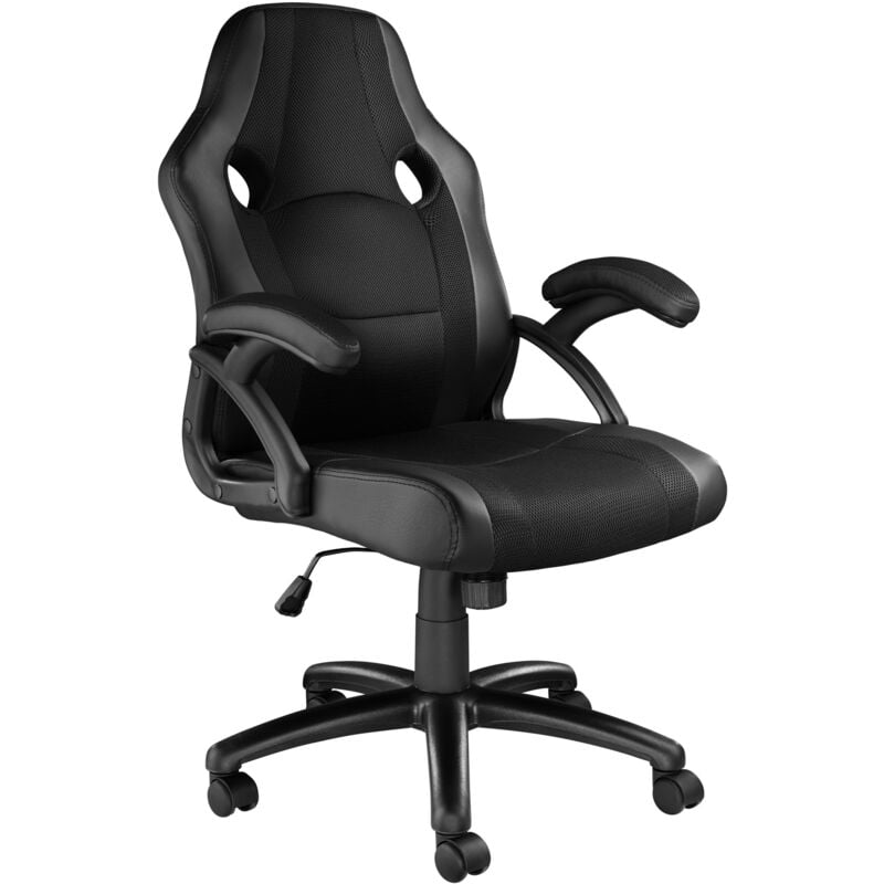 Gaming Chair Benny - ergonomic shape, comfortable padding - gaming chair, cheap gaming chairs, racing chair - black