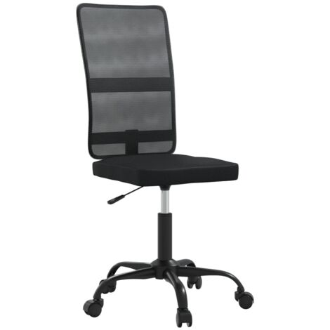 Office Chair Black Mesh Fabric vidaXL