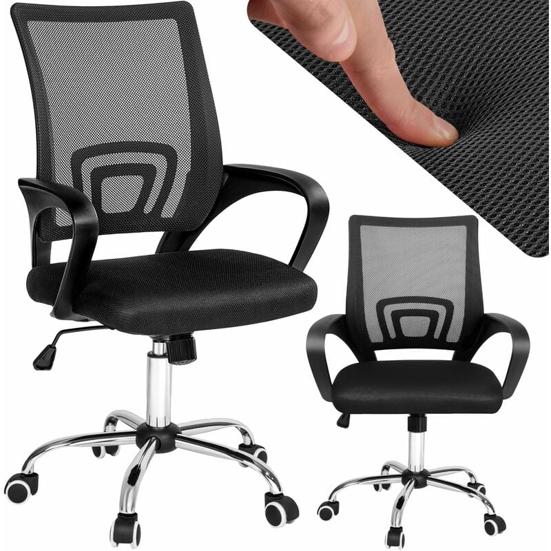 Office chair Marius - desk chair, computer chair, office swivel chair - black